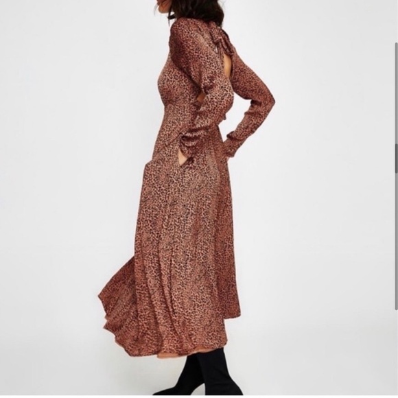 Free People Loveless Leopard Midi Dress - Picture 2 of 10
